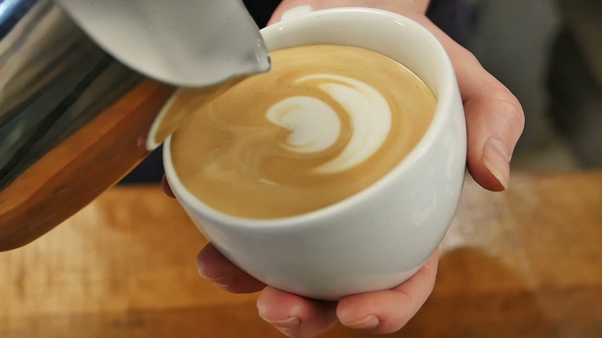 Making Latte Art Coffee Stock Footage SBV314655334 Storyblocks