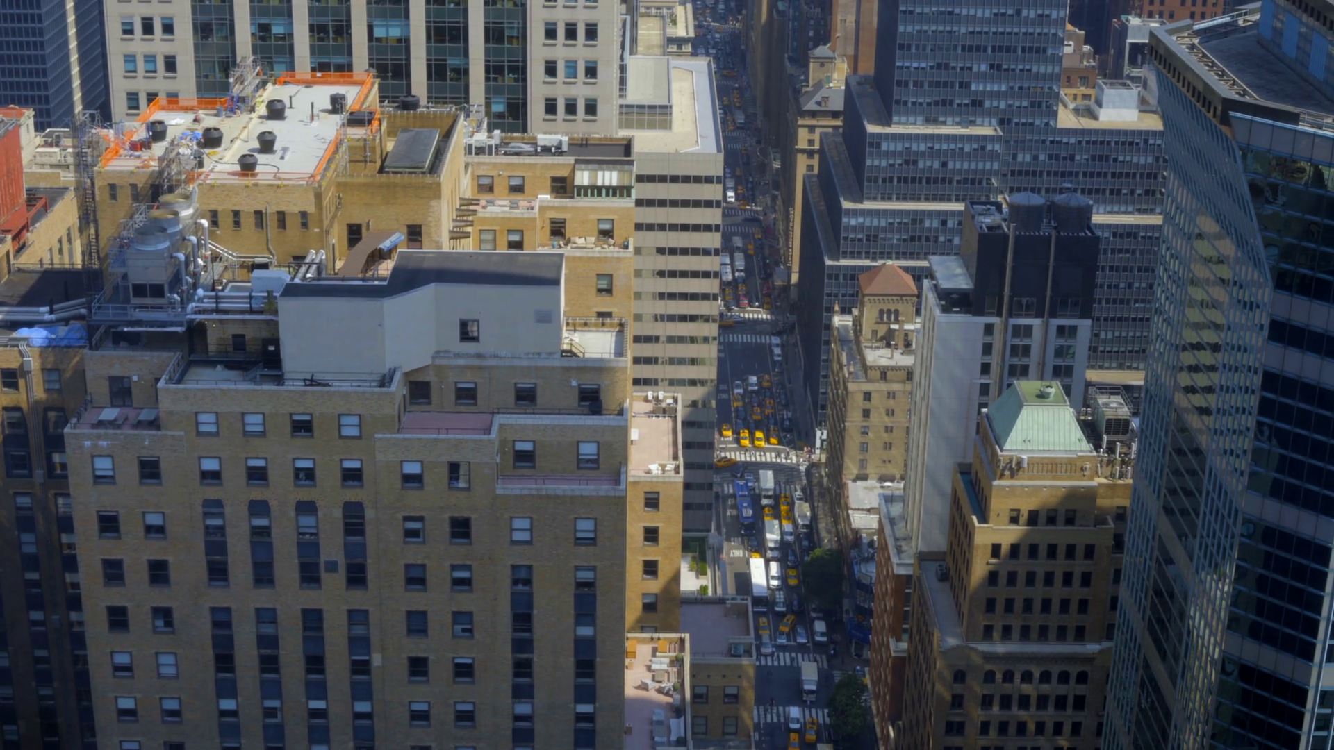 Midtown Manhattan Skyscrapers High Rise Stock Footage SBV-346403577 ...