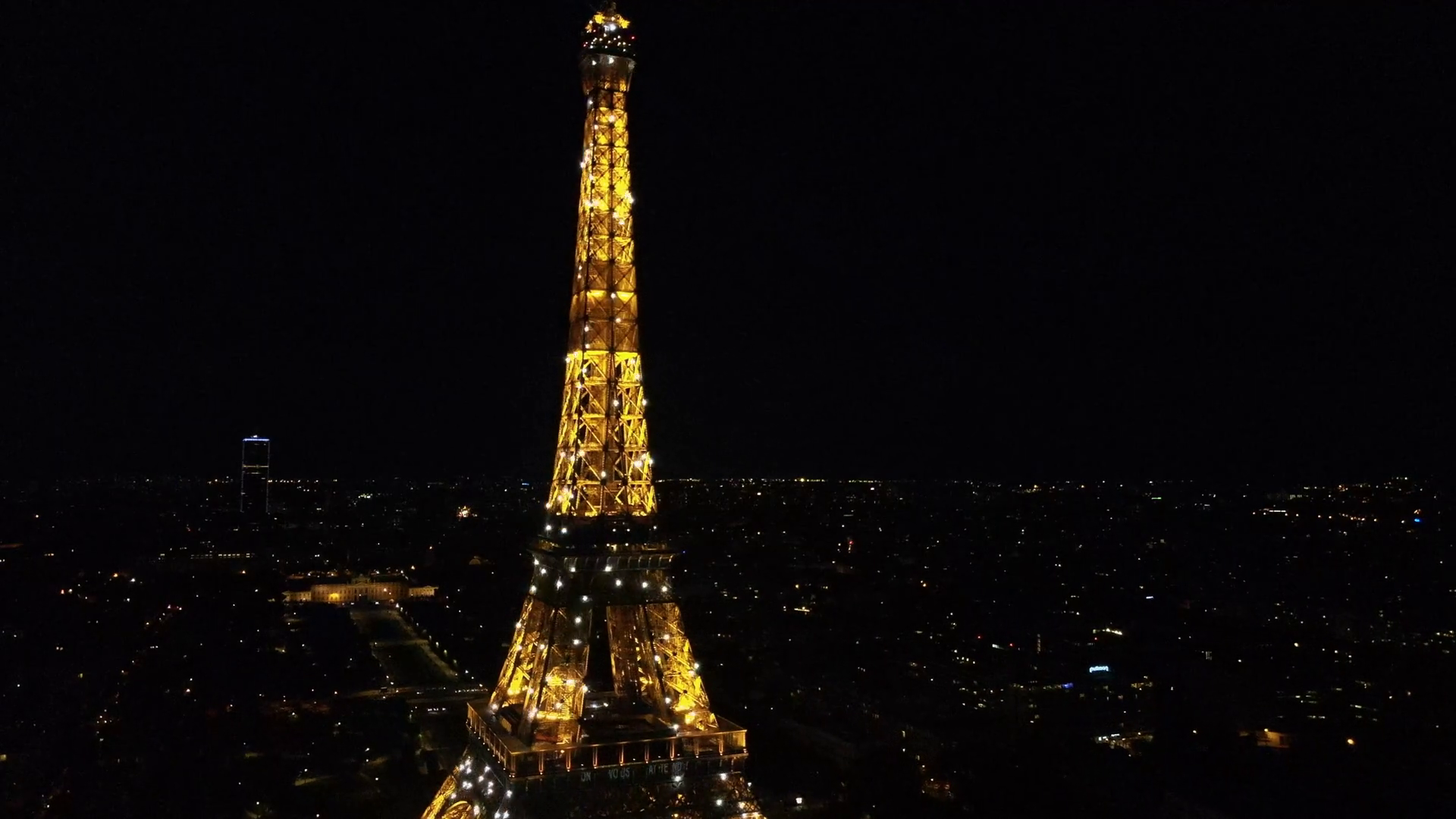 The Eiffel Tower Sparkles In Night Stock Footage SBV346822338