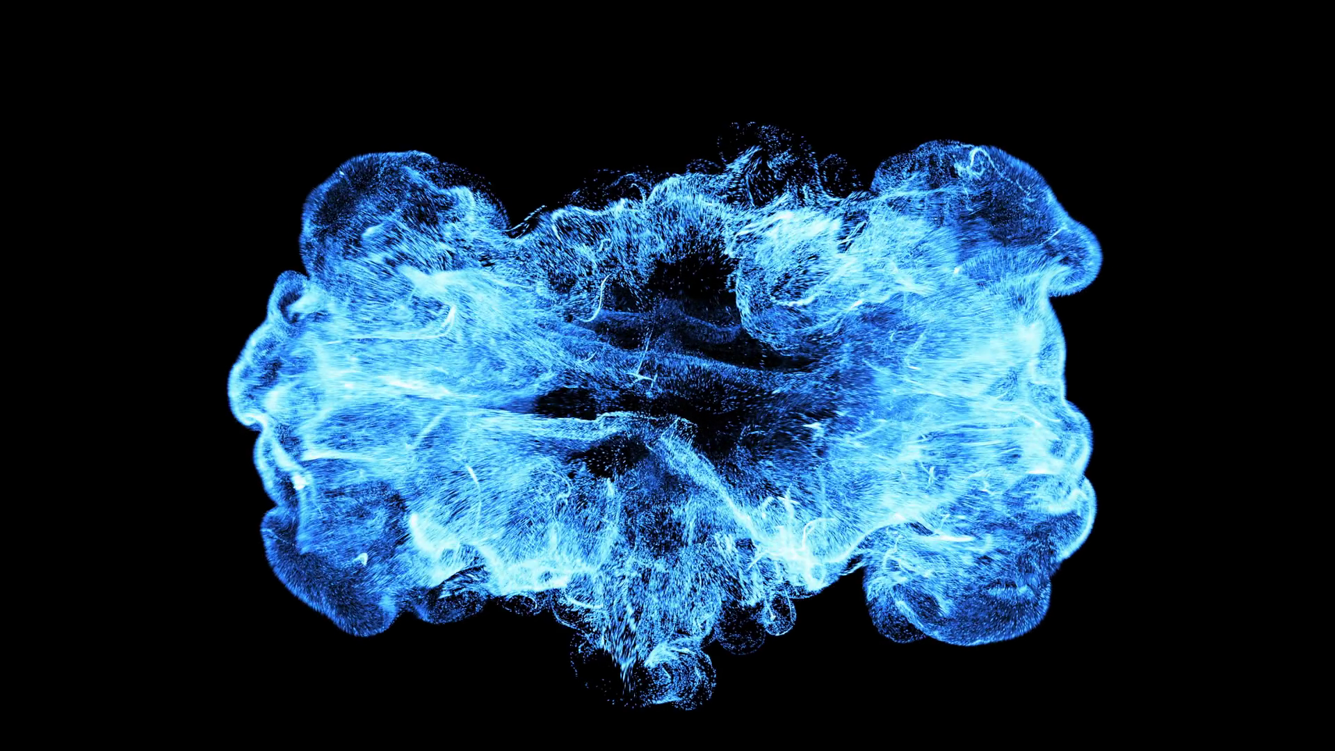 Blue Particle Explosion Energy Burst From Stock Motion Graphics SBV ...