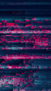 Glitch Neon Pink And Blue Distortion For Digital Art And Tech Themes