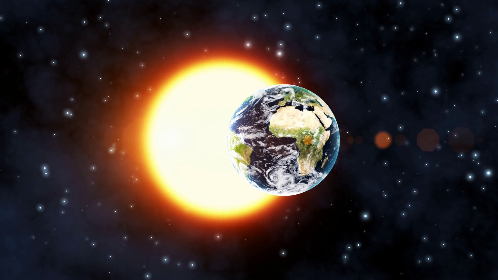 Solar eclipse in space Motion Background - Storyblocks