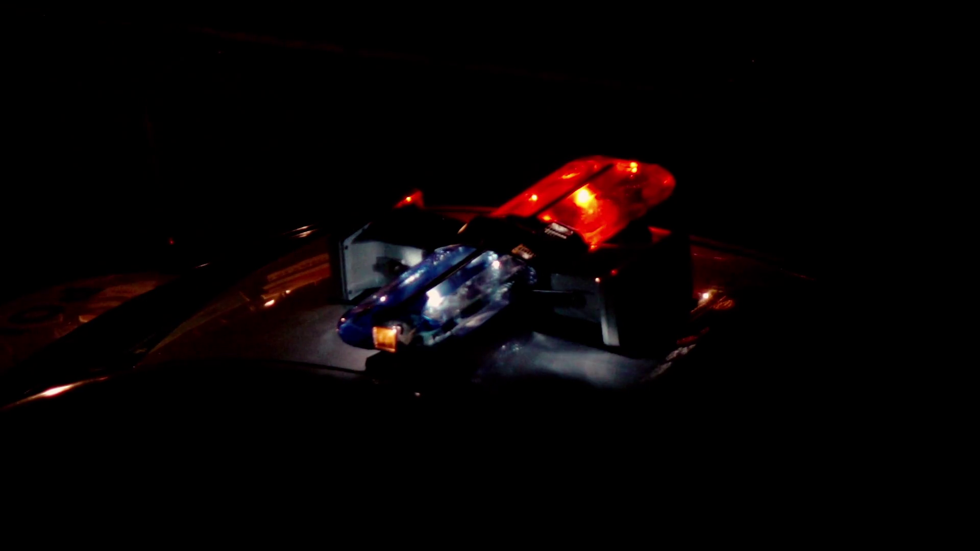 Red flashing light ambulance super slow motion Stock Video Footage 00