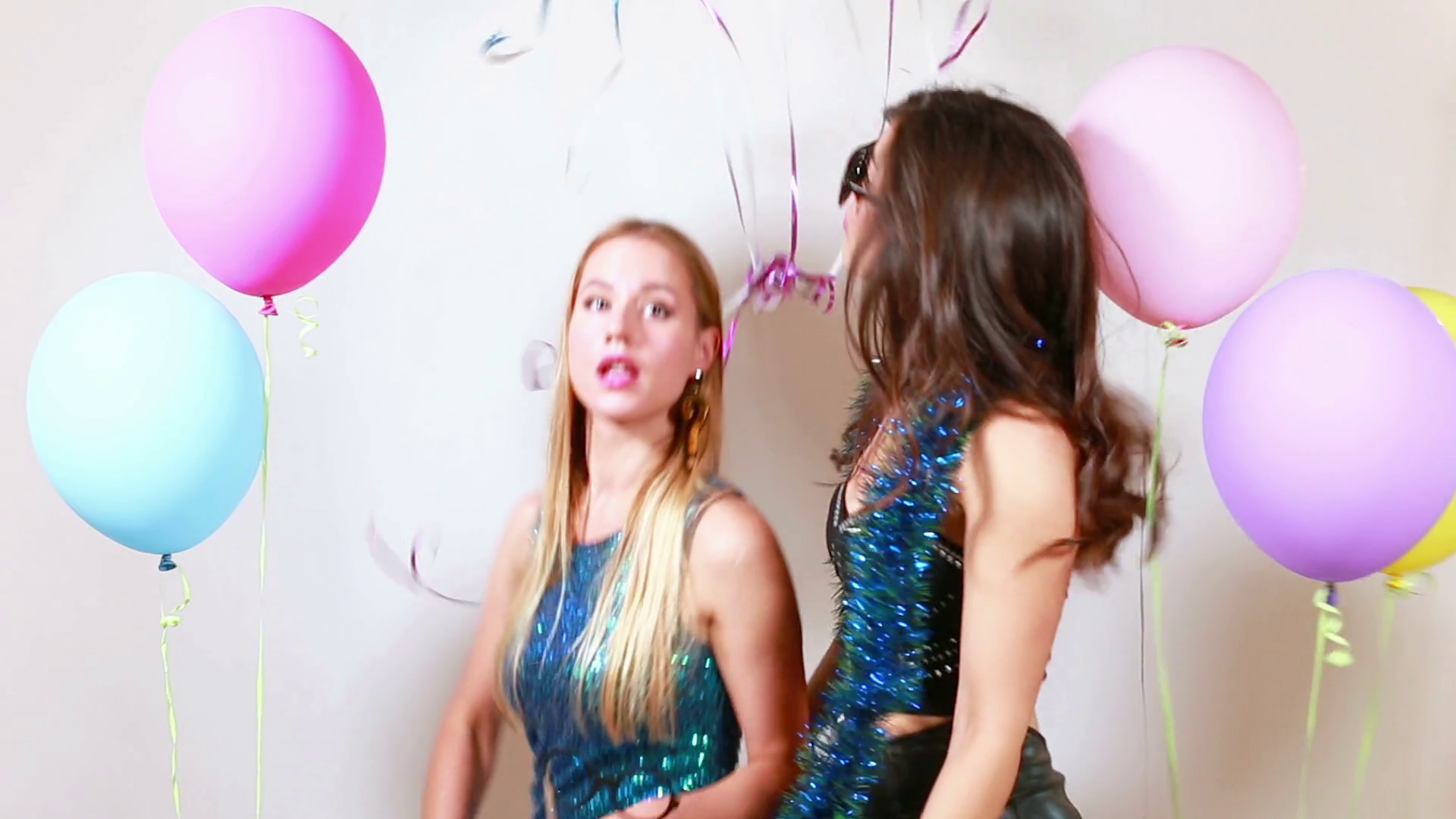 Beautiful Girls Dancing With Props In Photo Stock Footage SBV-310530554 ...