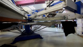 Screen printing manufacturing on t-shirts