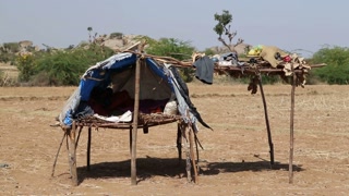 Shelter for field workers in rural Jodhpur.