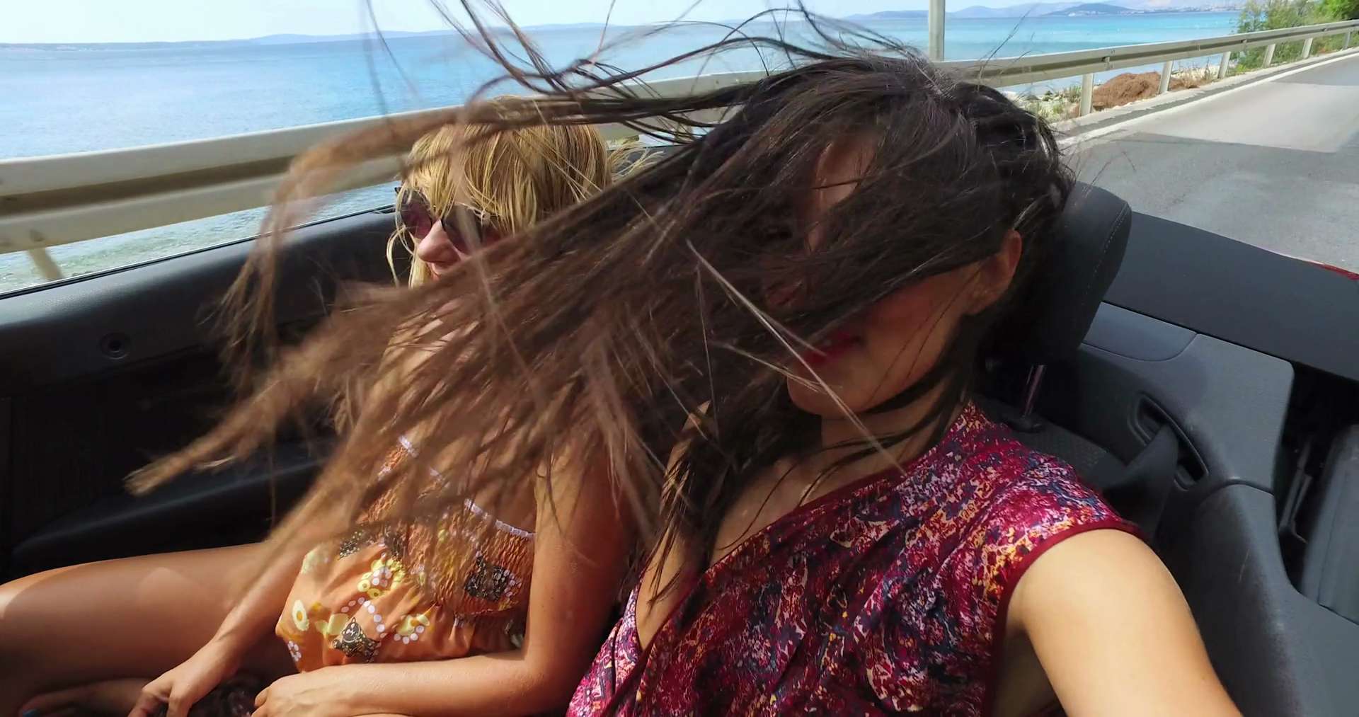 Elegant Person Adjusting Hair In Windy Stock Footage SBV-313050886 ...