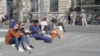 Youth Gathering at Place de la Republique