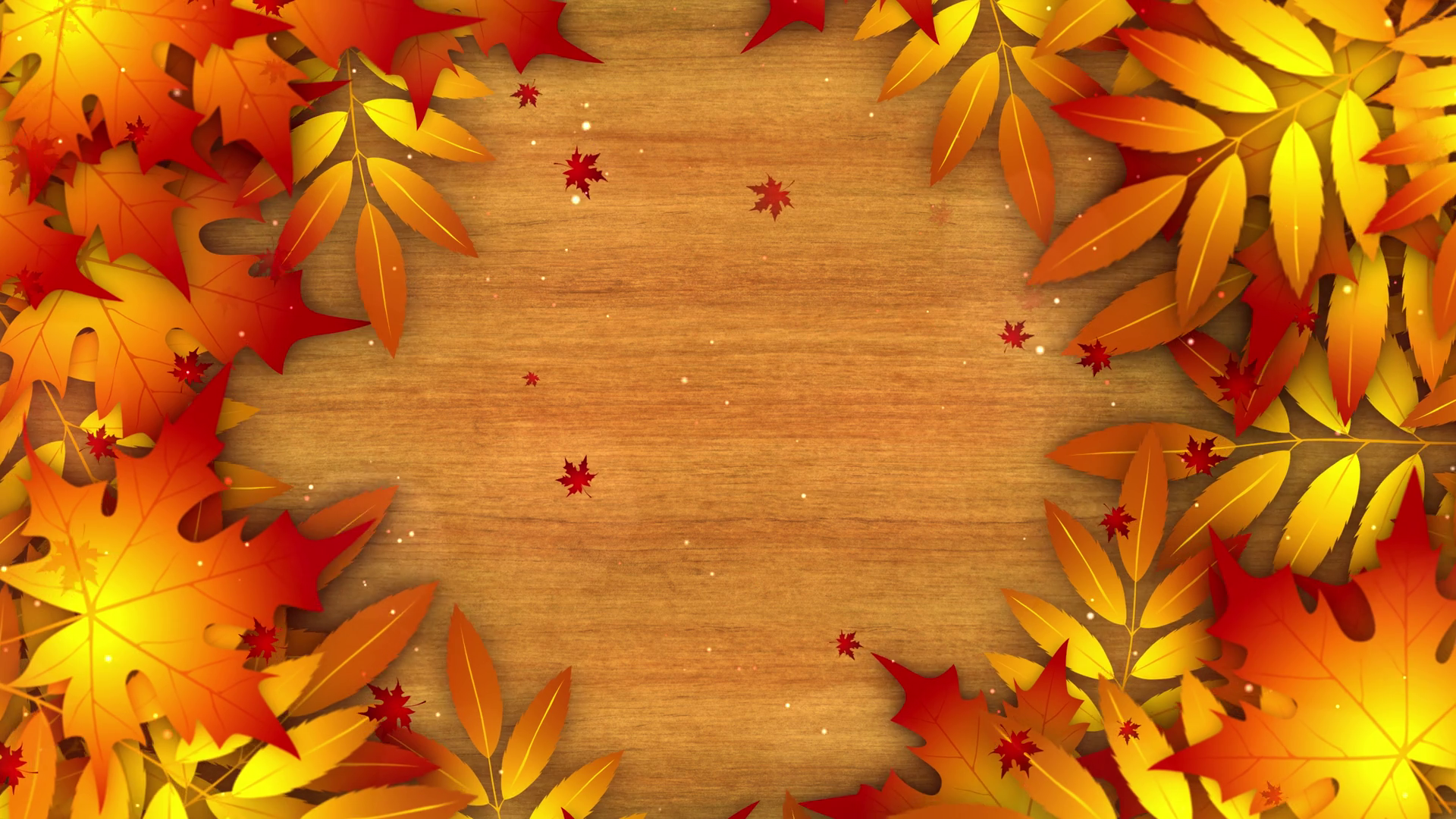 Autumn Leaves Background Animation Autumn Stock Motion Graphics SBV ...