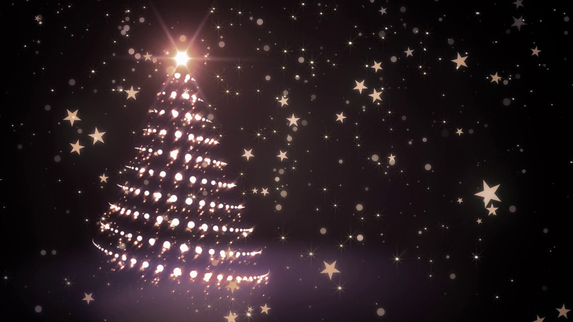 Golden Sparkling Christmas Tree Motion Background 0010 SBV303431583