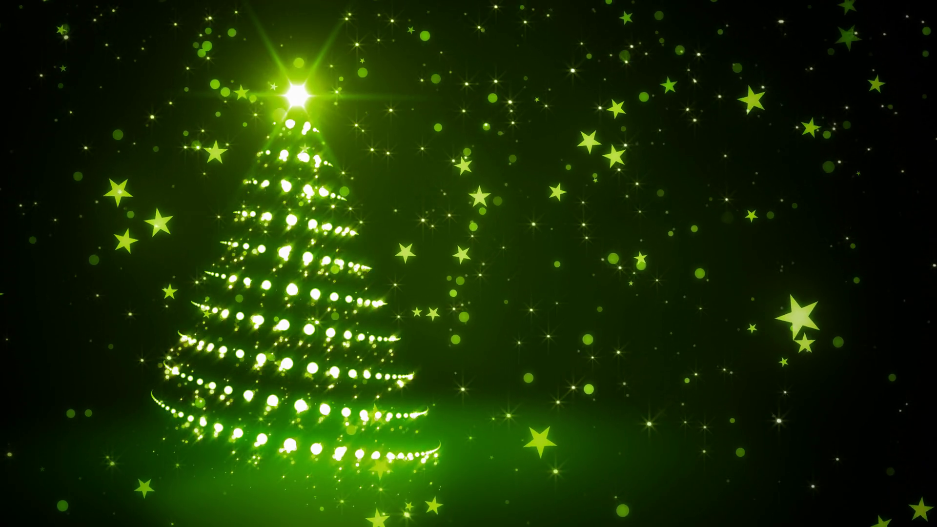 Green Sparkling Christmas Tree Stock Motion Graphics SBV303431670