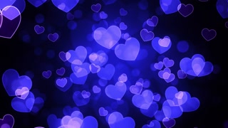 Blue Loving Hearts