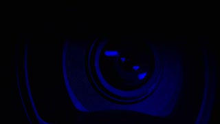 Darkness And Police Sirens On Camera Lens