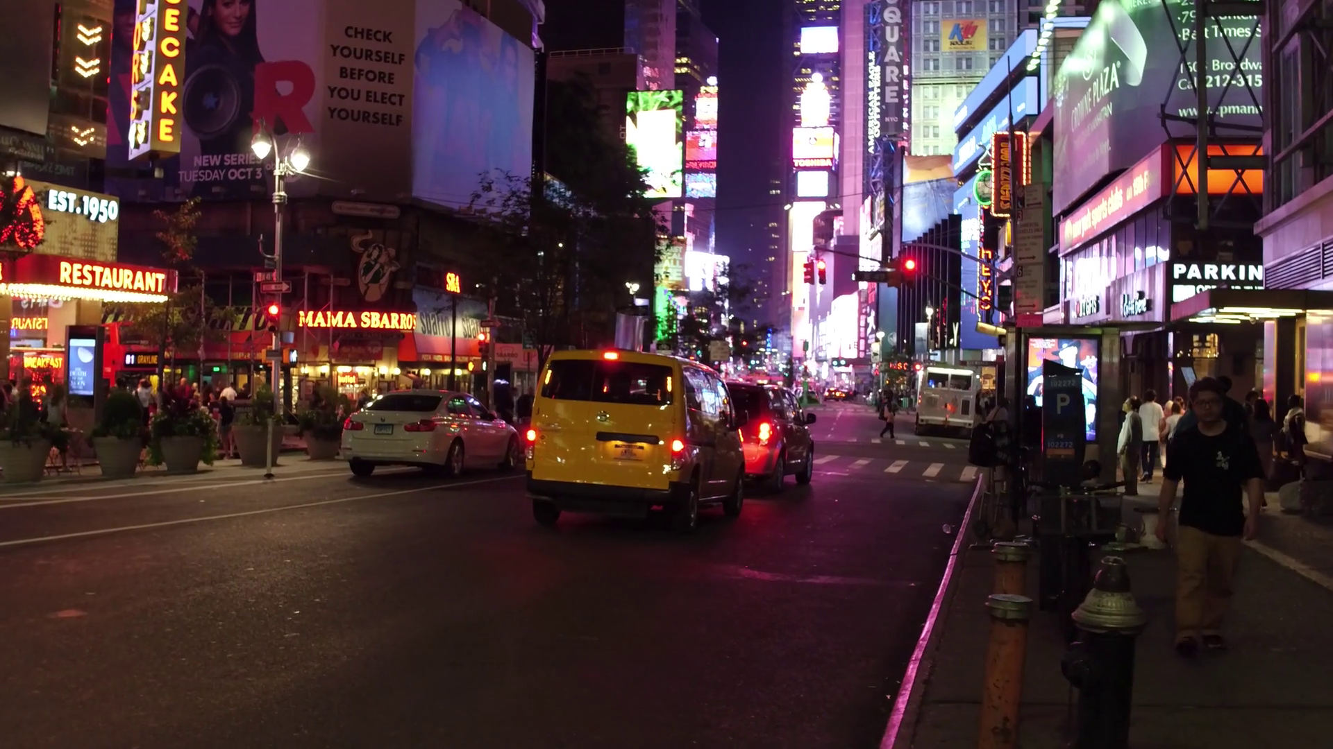 New York City At Night Traffic In New York Stock Footage SBV-352198258 ...
