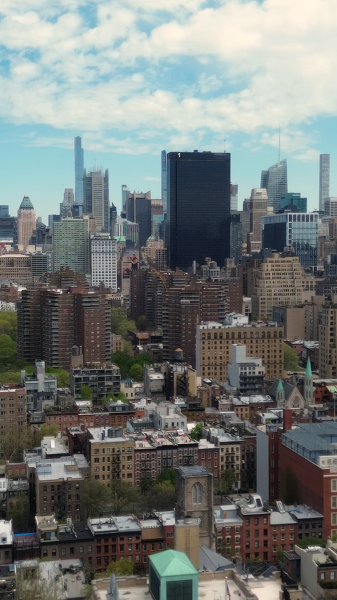 New York City Skyline Aerial View Summer Stock Footage SBV-353233080 ...