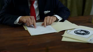 President Trump Getting Terrorism Briefing Intelligence In Oval Office