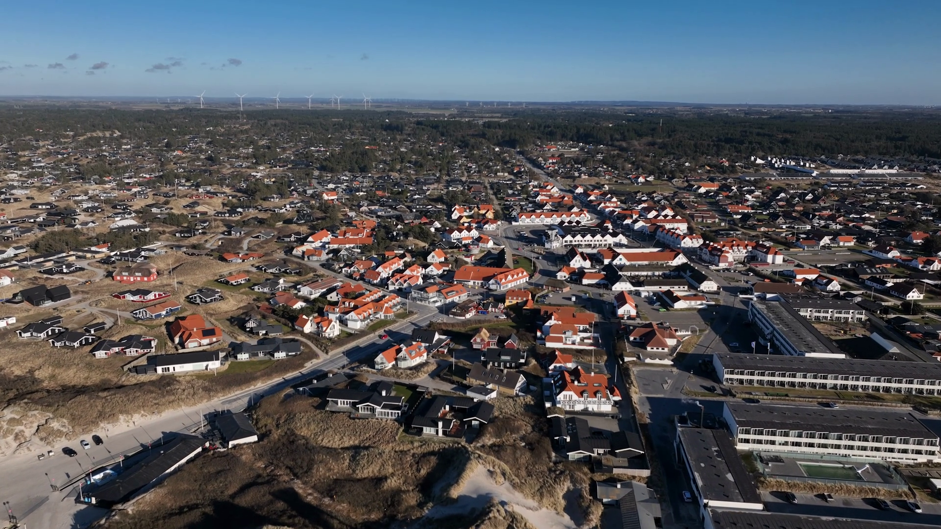 Resort Town In Denmark Blokhus Community Stock Footage SBV-352747406 ...