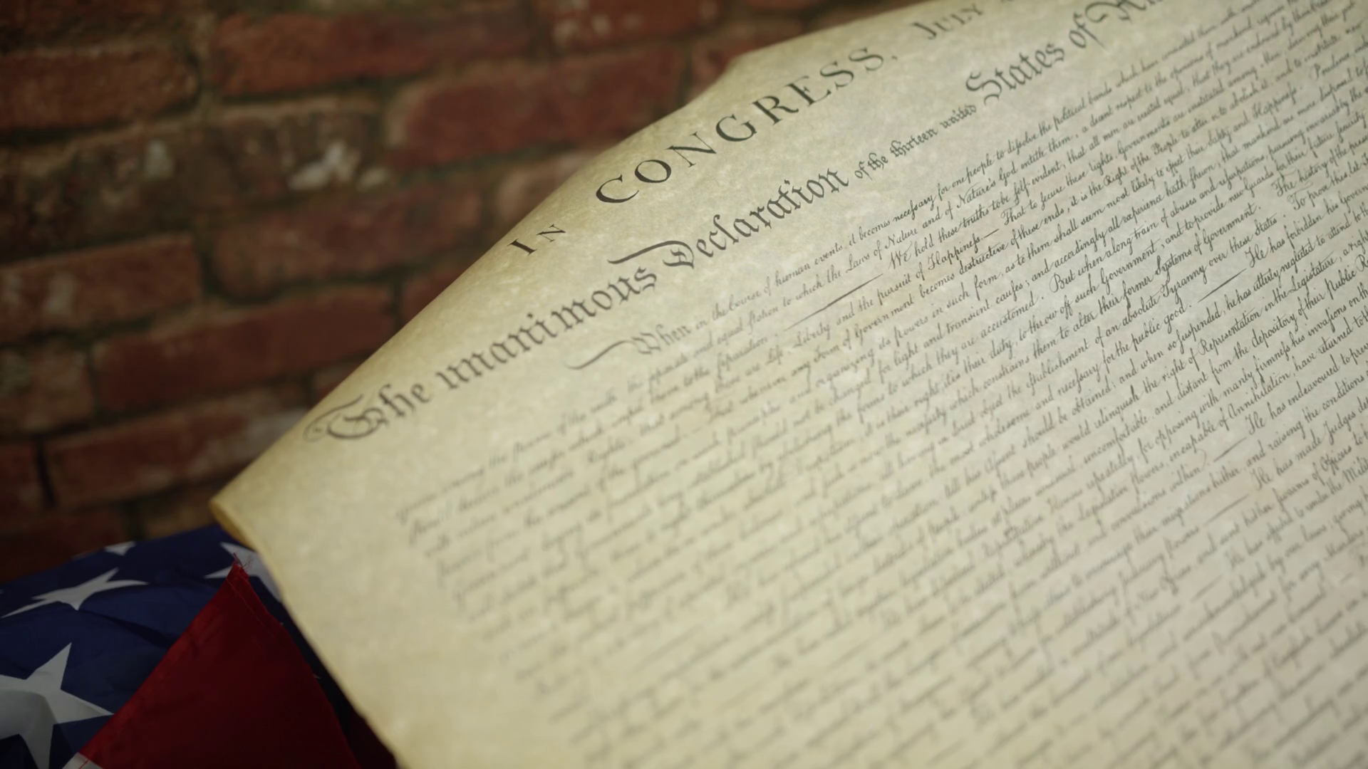 American History Zoom Out From Document Stock Footage SBV347717940