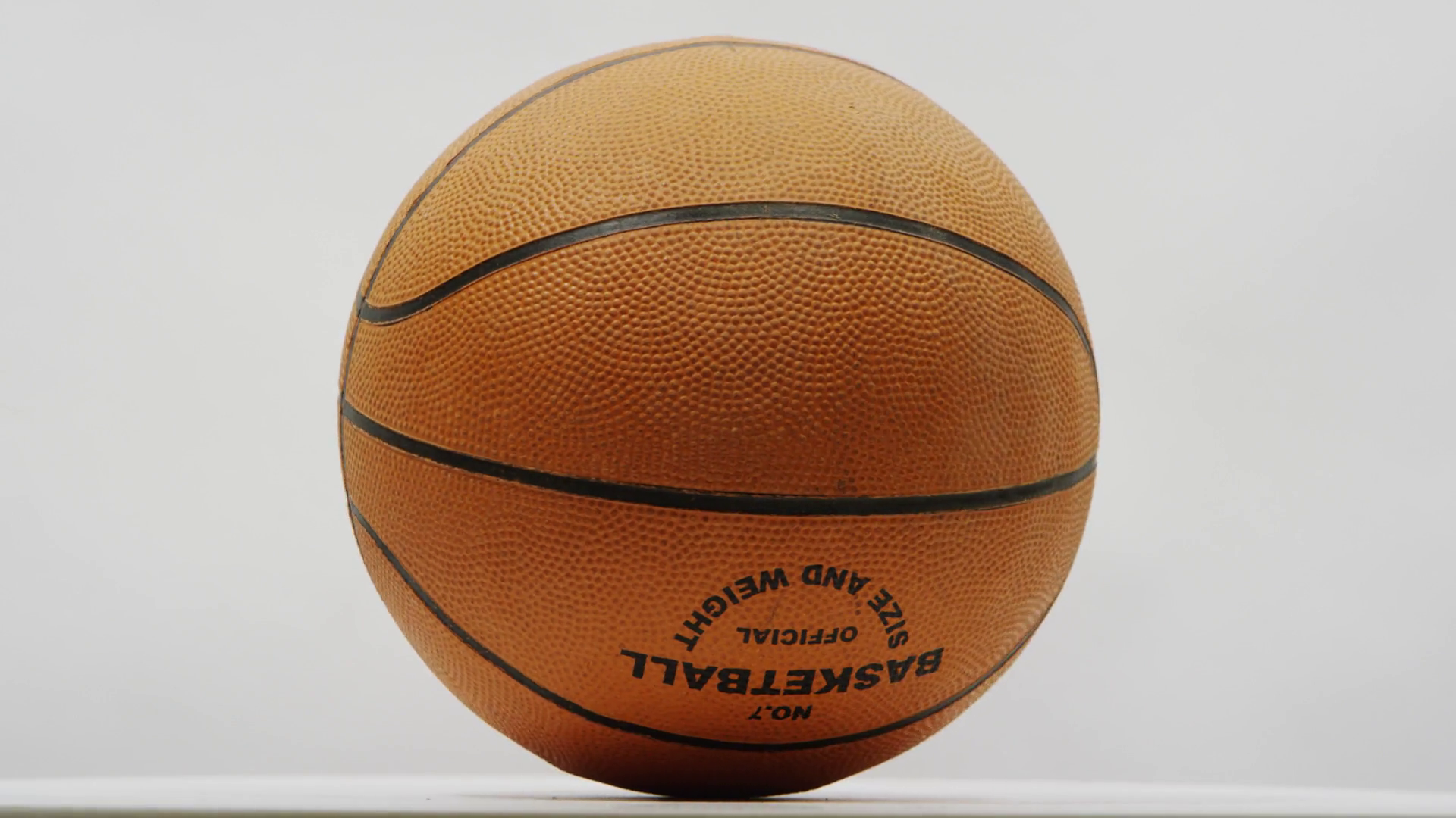 Fast Spinning Basketball On White Screen Stock Footage SBV322273038