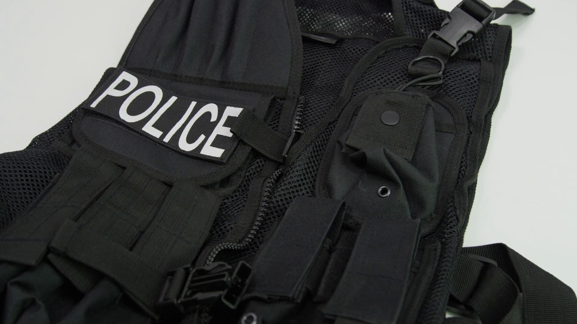 Gun Landing On Tactical Police Gear Stock Footage SBV347574266