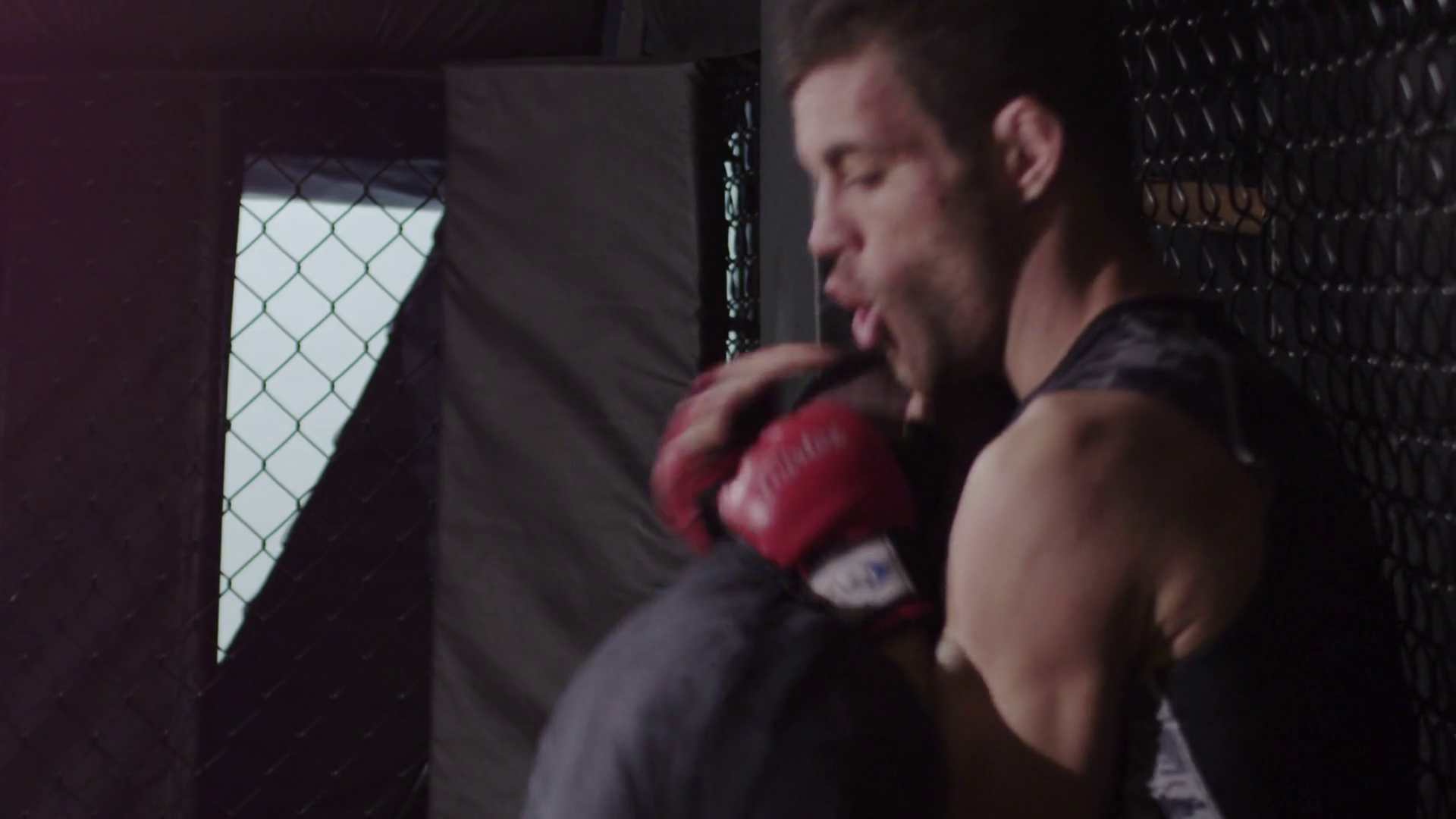 Mixed Martial Arts 1080 Cageslam Knees Stock Footage SBV347579652