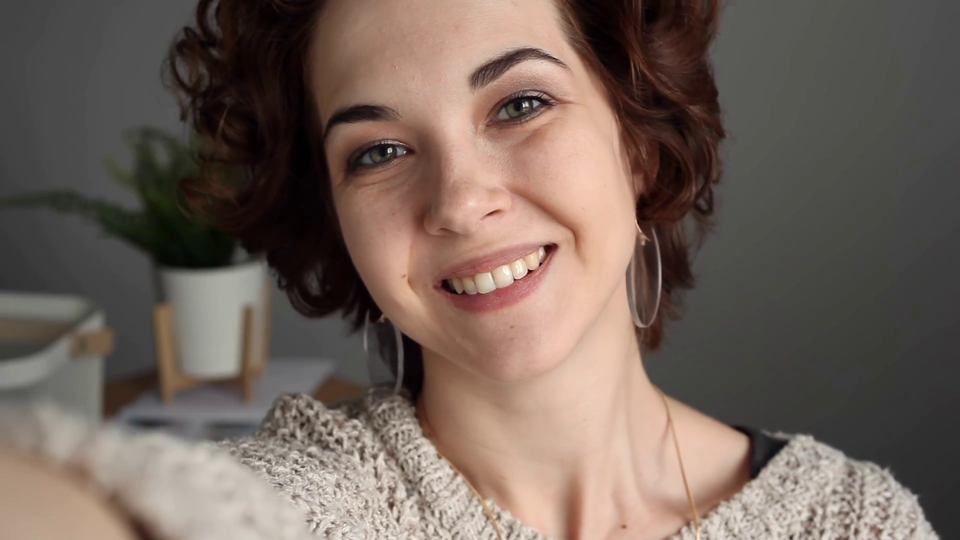 Young Pretty Woman Taking Selfie Shot/ Young beautiful woman makes a