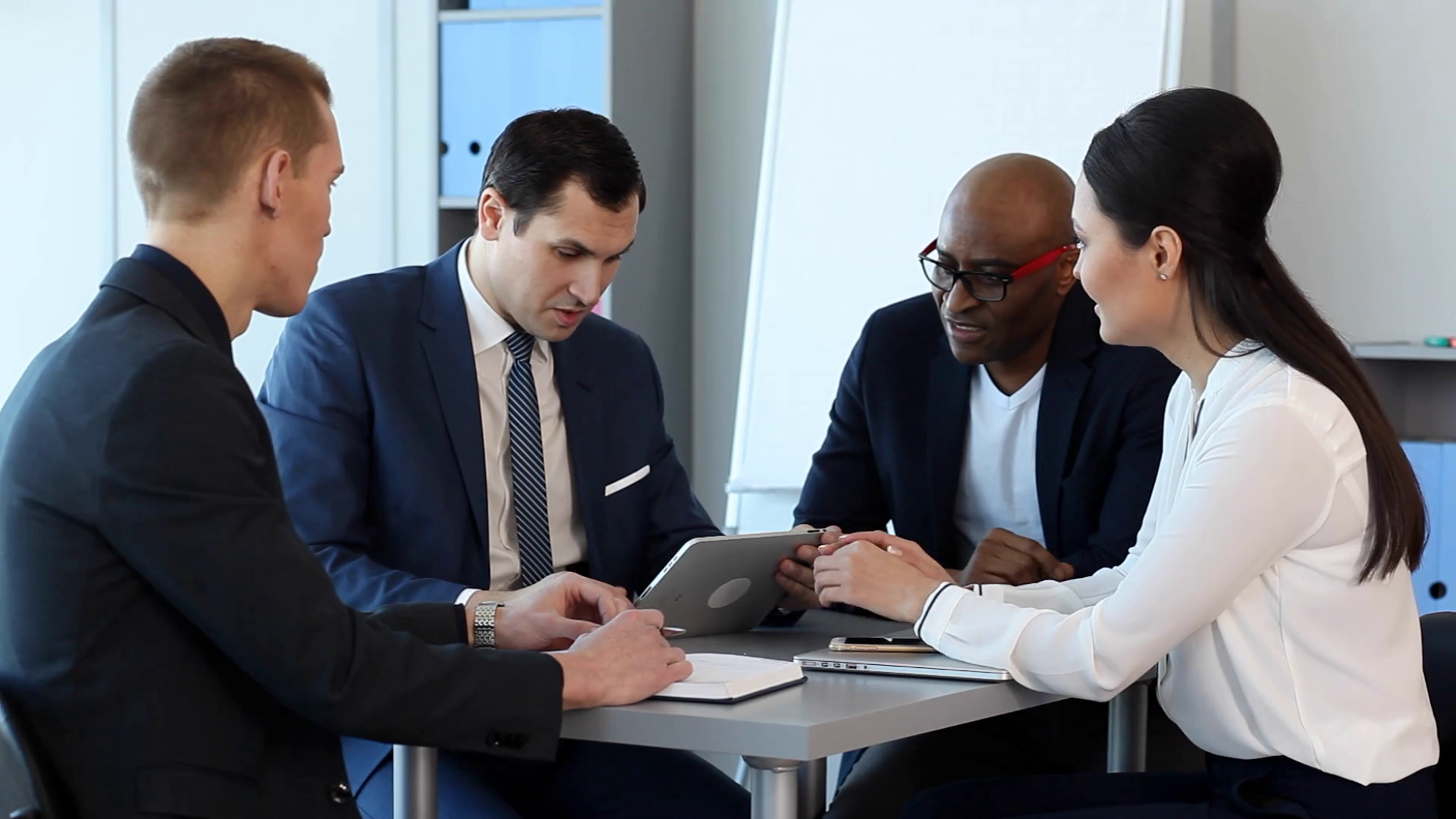 Preparing Young Managers Client Meetings Stock Footage SBV311787208