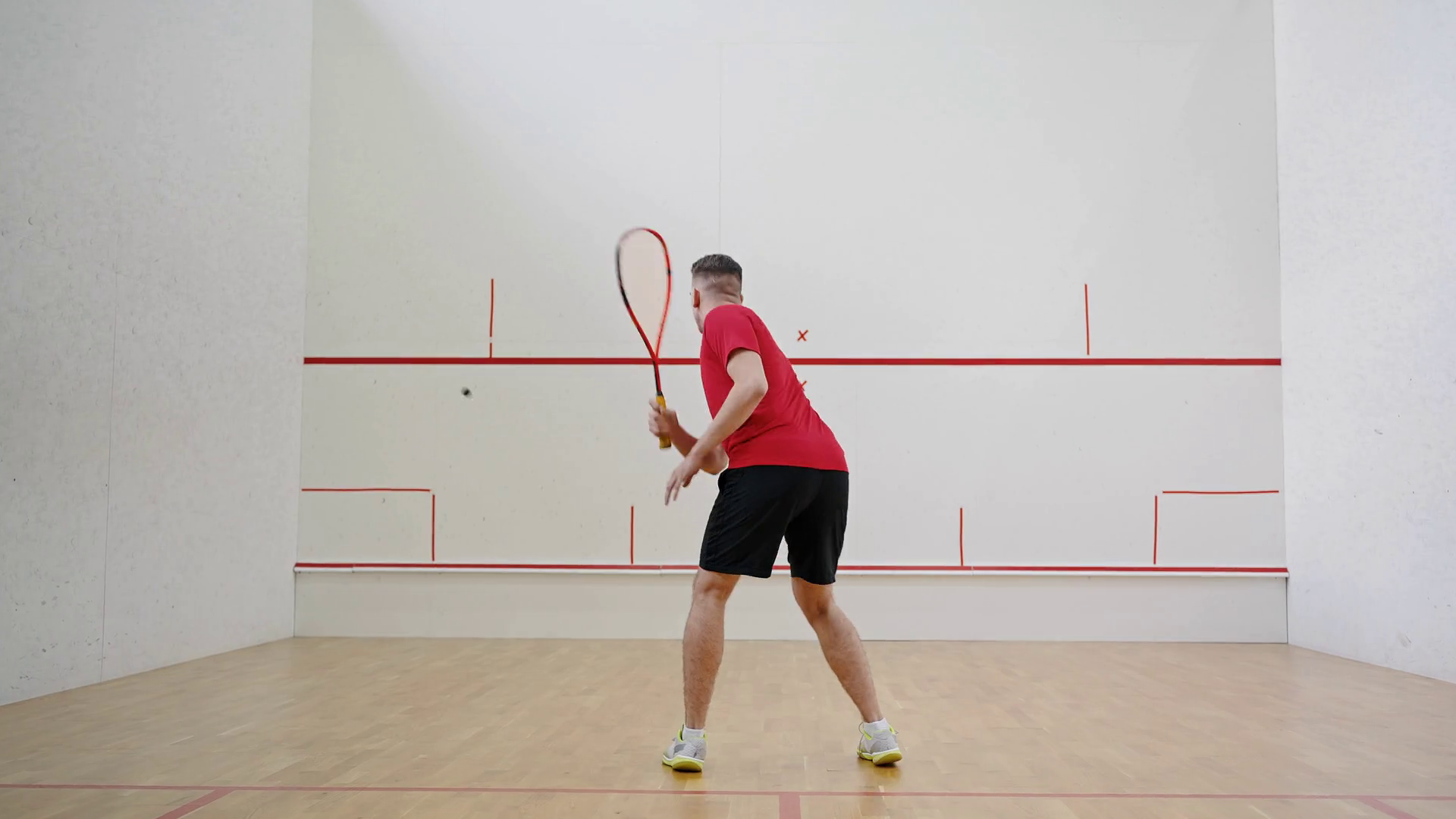 Man With Good Physical Shape Trains On Stock Footage SBV347264557