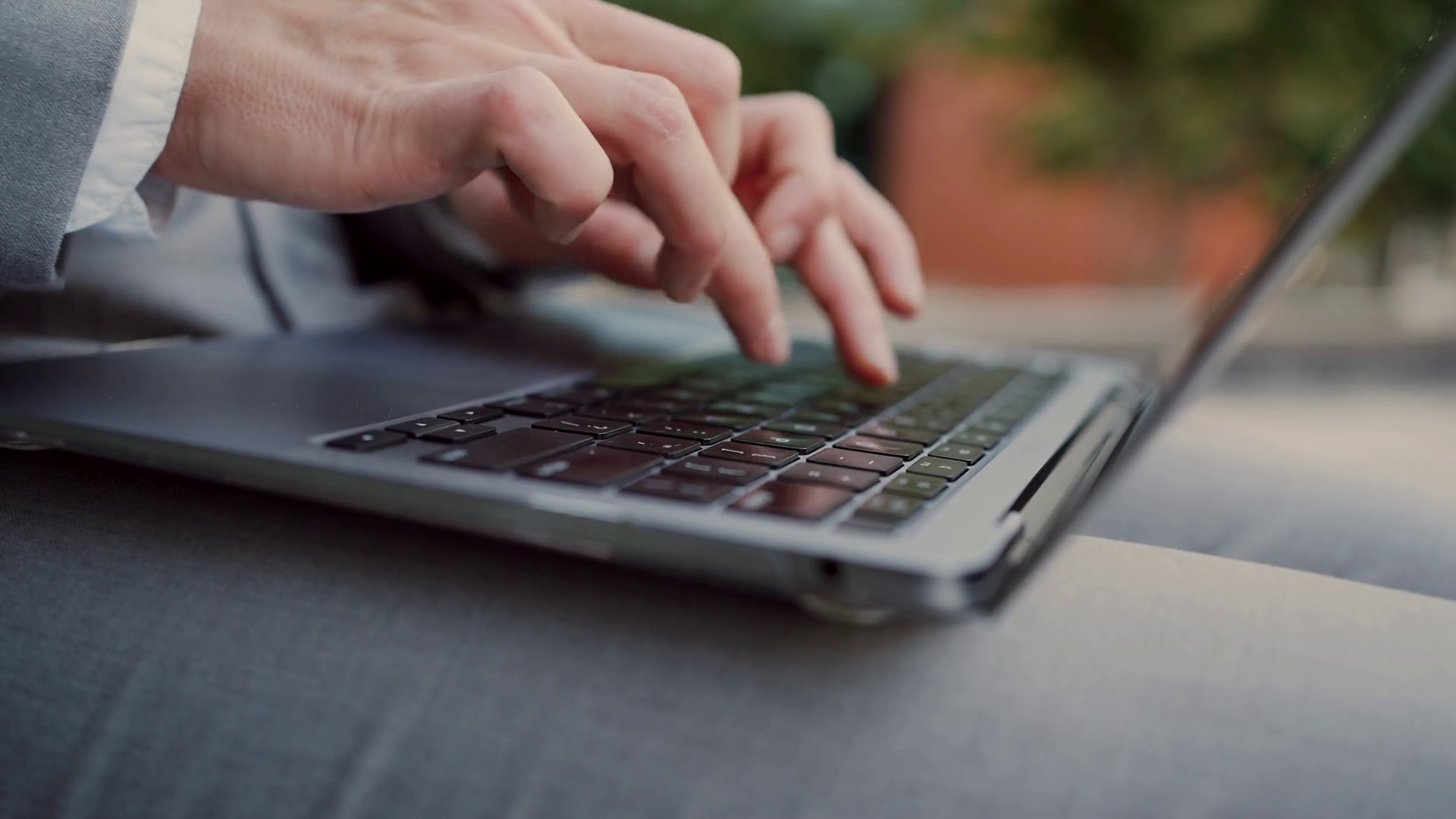 Female Typing Quickly On Personal Laptop Stock Footage SBV-348522926 ...