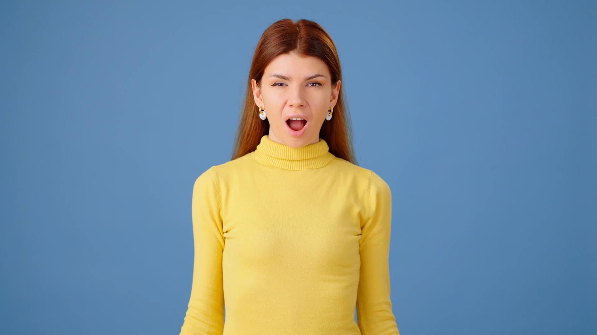 Emotional Young Woman Finds Clever Solution Stock Footage SBV348736869