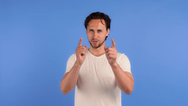 Pointing Below | People stock footage - Storyblocks