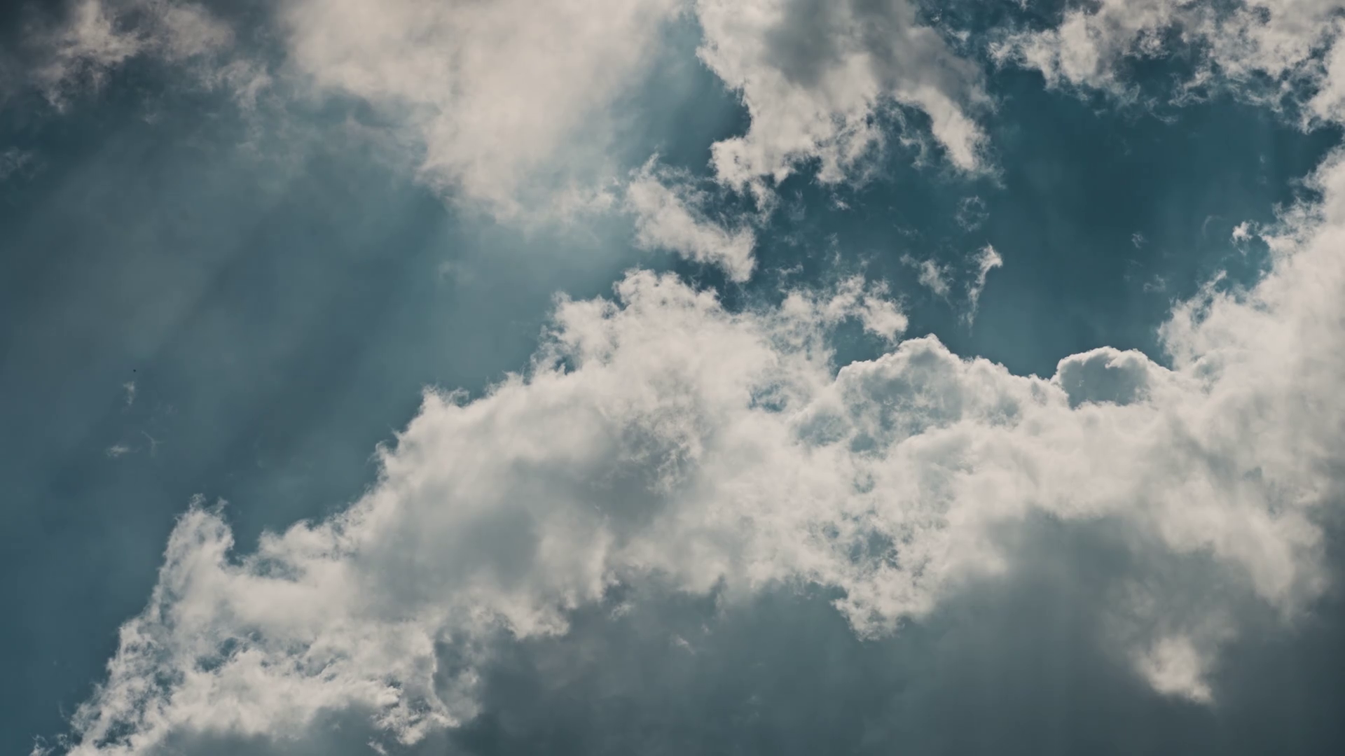 Beautiful white clouds in the sky Stock Video Footage 0011 SBV