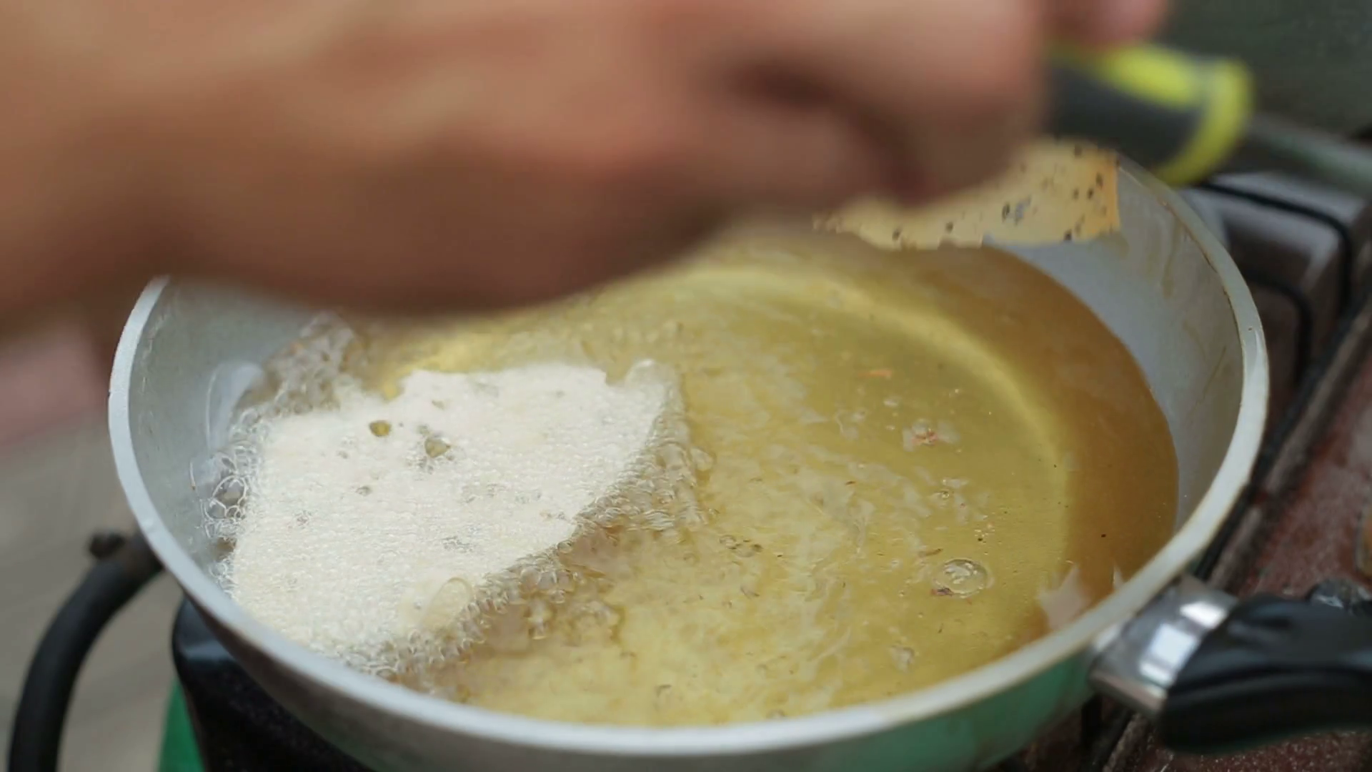 Pita Bread Dough Fried In Oil Stock Footage SBV318802442 Storyblocks