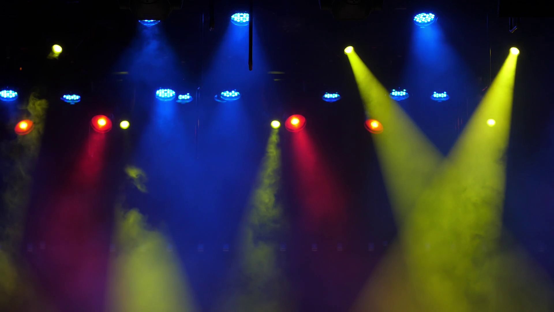 Stage Light With Colored Spotlights Stock Footage SBV-334036324 ...