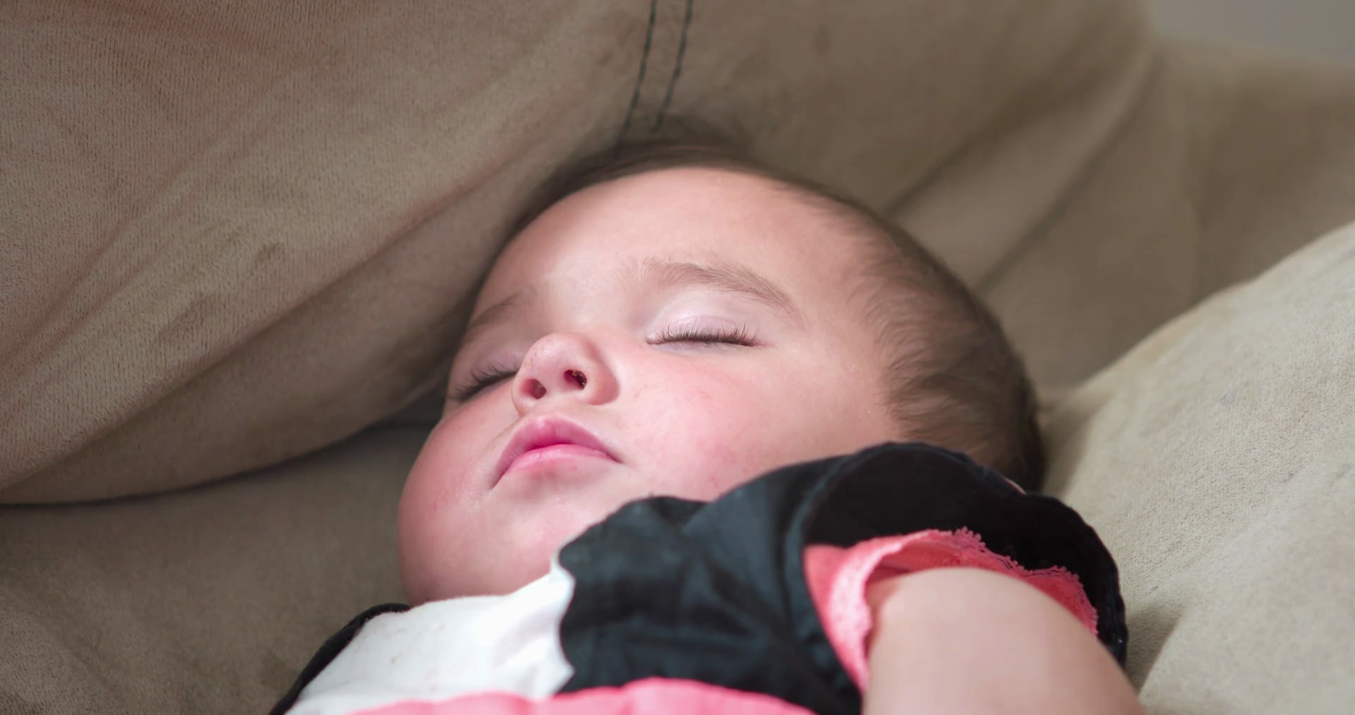 Baby Girl Sleeping On Couch 4k Stock Footage SBV301329812 Storyblocks