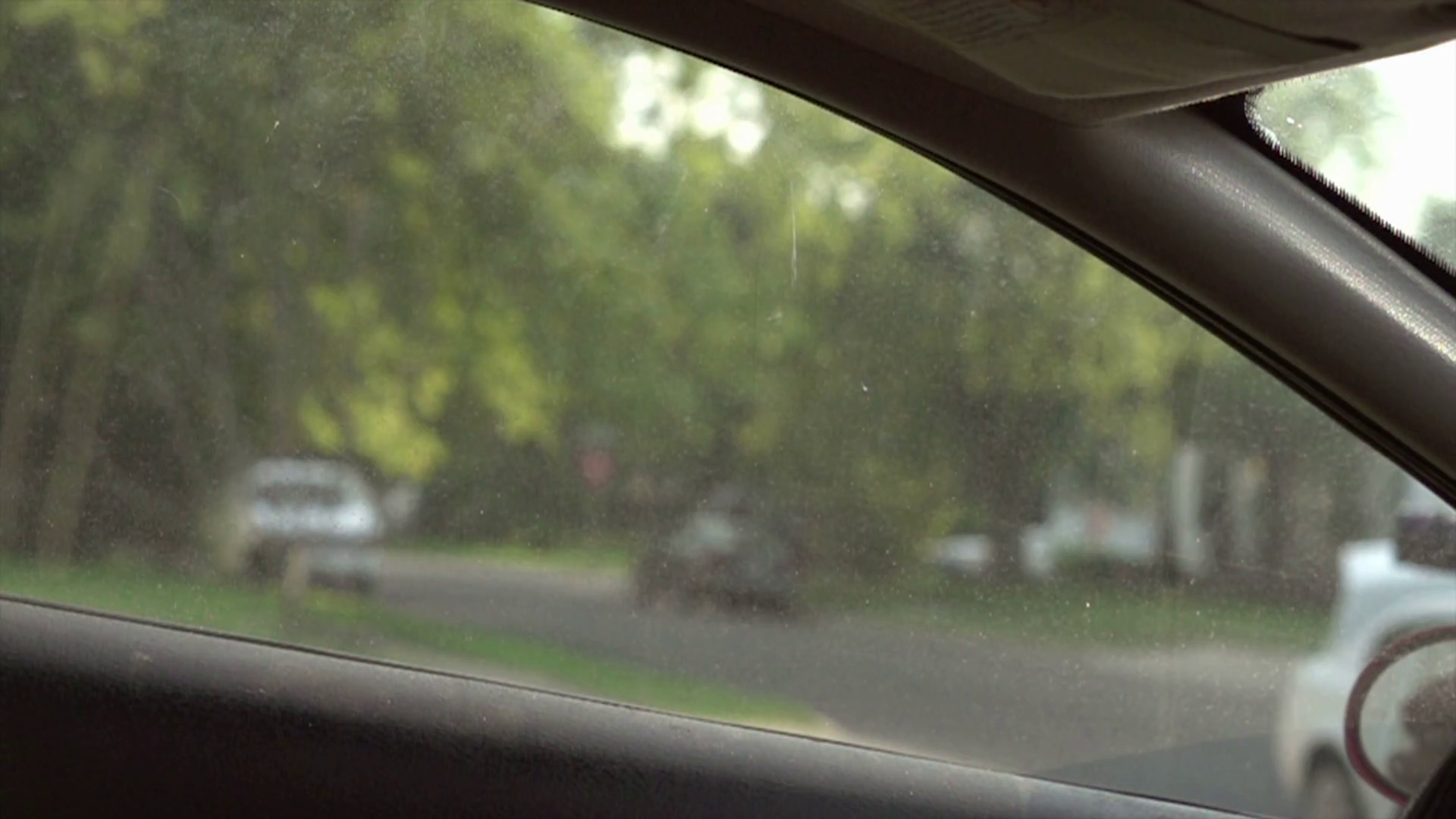 Breaking Driver Side Car Window Slow Motion Stock Footage SBV301111415