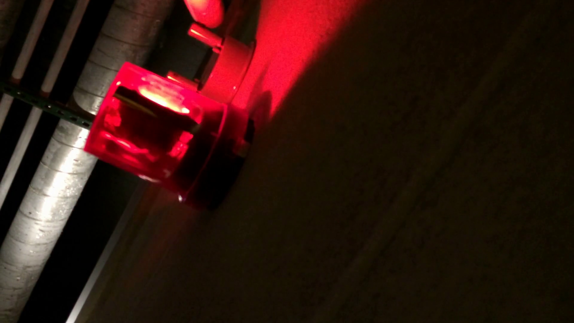 Emergency Light Flashing In Industrial Stock Footage SBV301142787