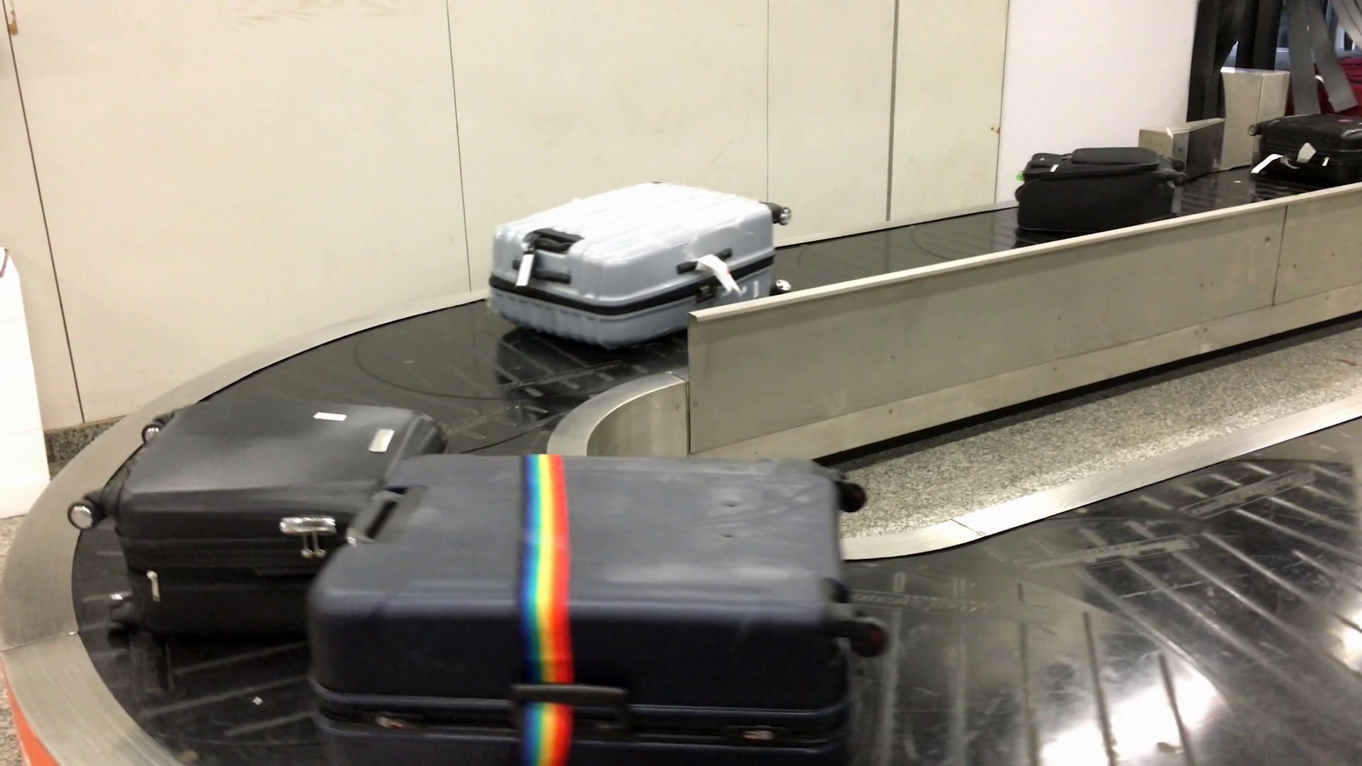 Luggage At Airport On Conveyor Belt Stock Footage SBV311167257