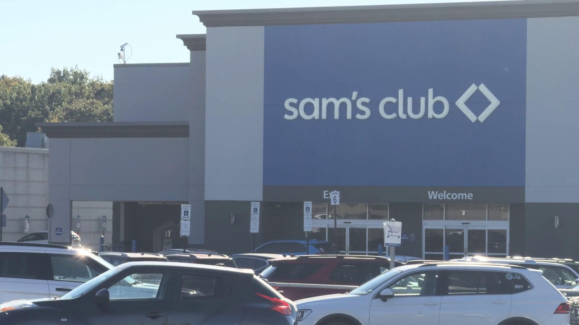 Sams Club Entrance Of Building Seen From Stock Footage SBV-352042916 ...