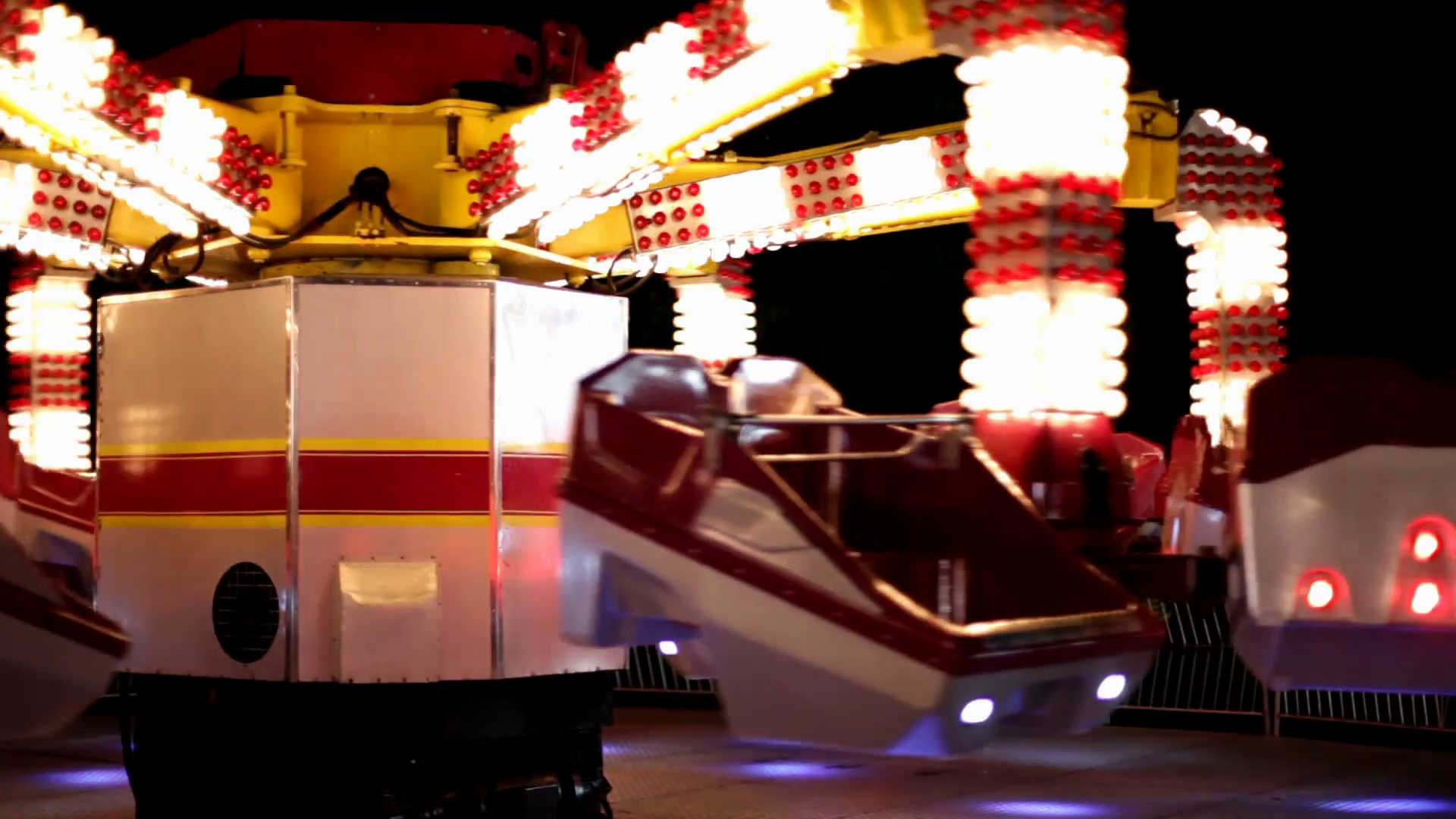 Spinning Scrambler Ride At Carnival Stock Video Footage Storyblocks