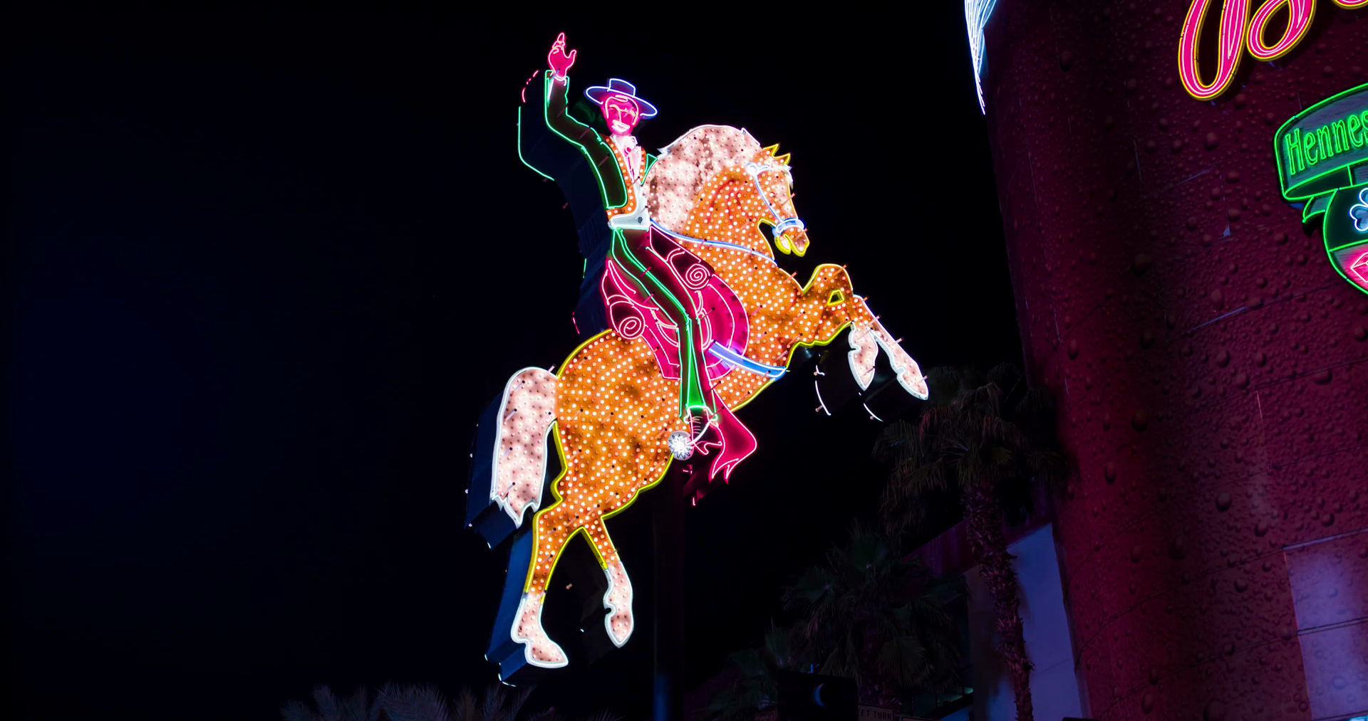 The Famous Fremont Street Hacienda Horse Stock Footage SBV-301142656 ...