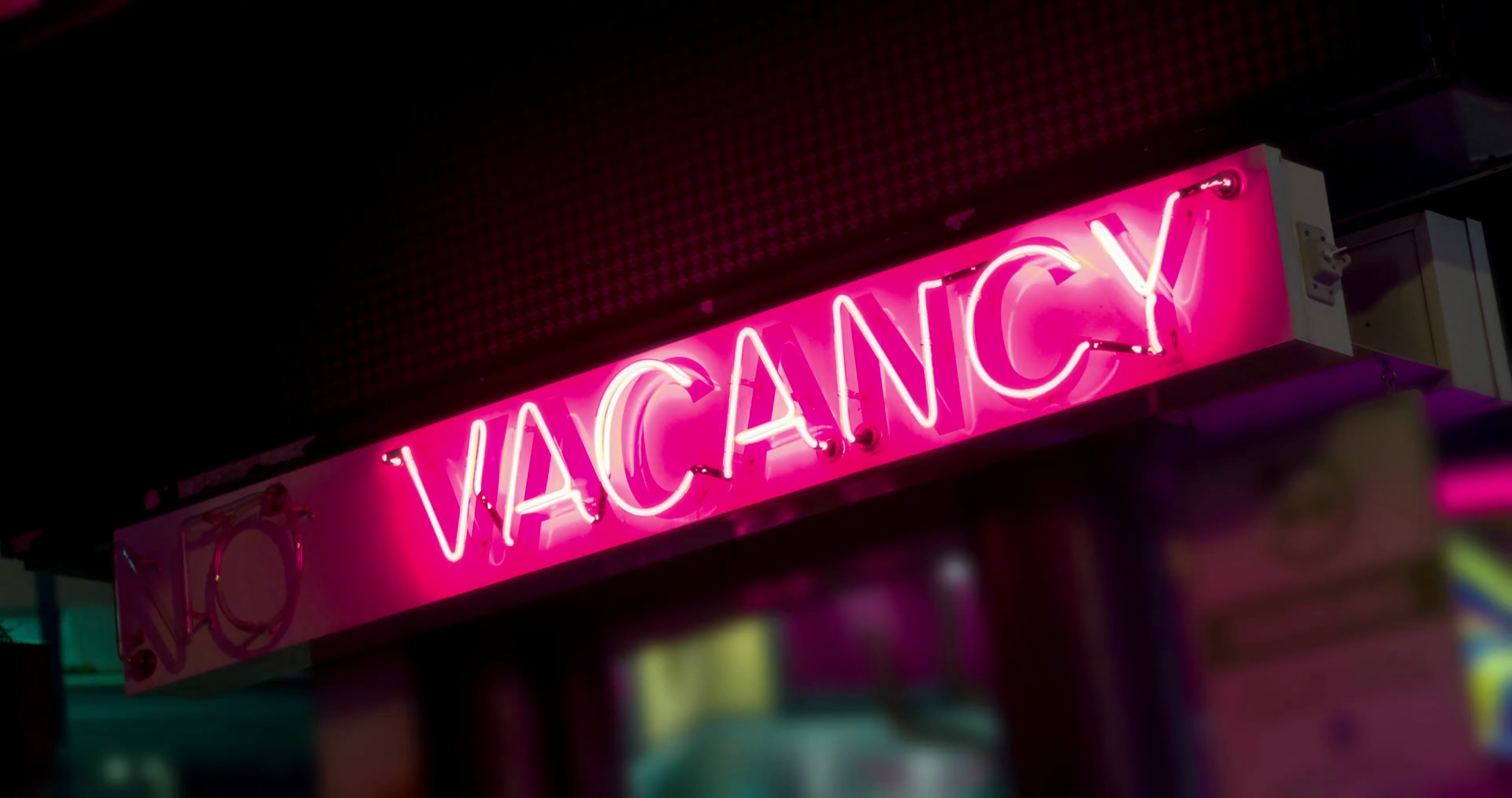 Vacancy Sign At Hotel In City 4k Stock Footage SBV300224316 Storyblocks