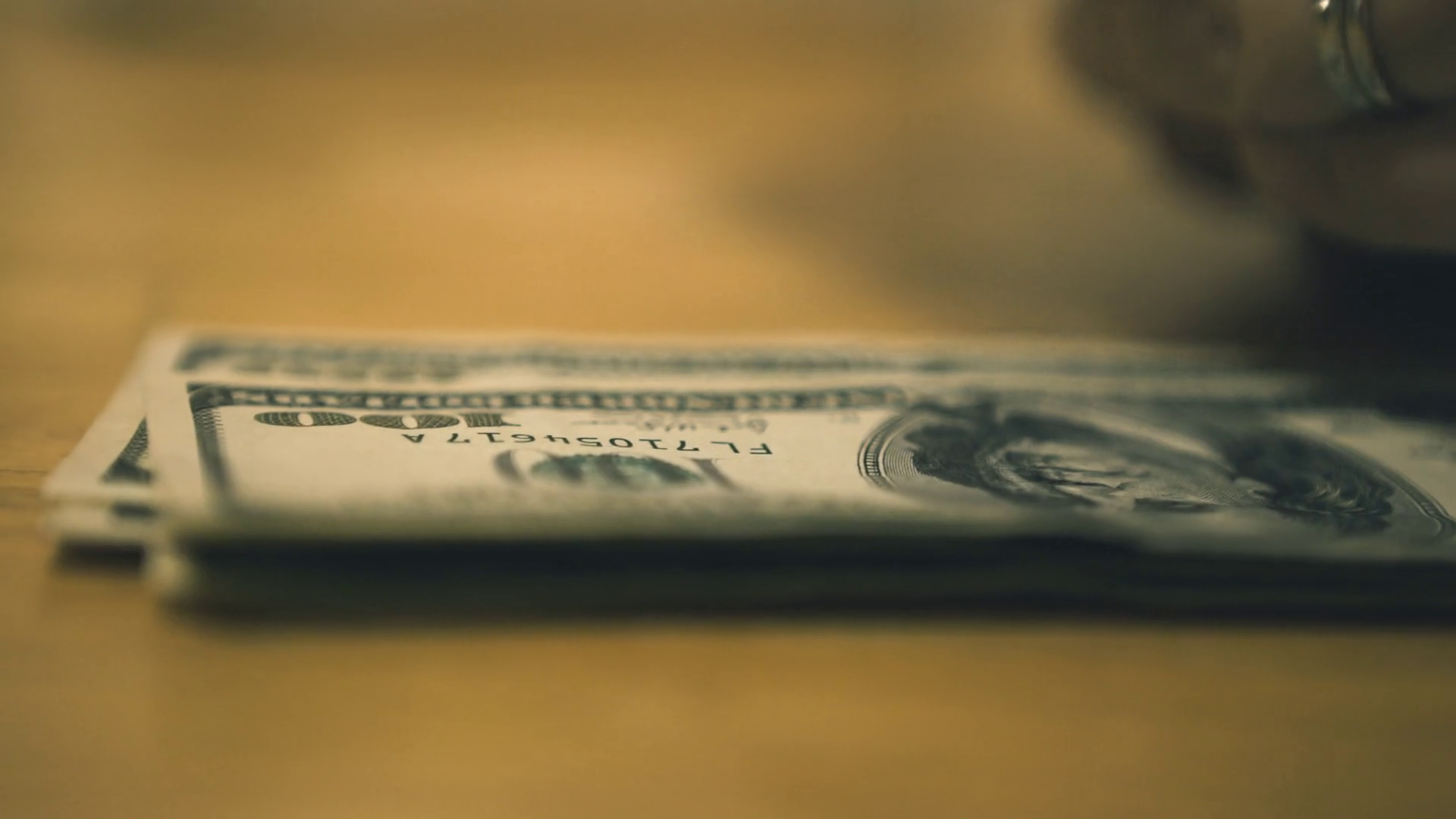 Bills Stacked On Kitchen Table Counted 4 K Stock Footage SBV-338846135