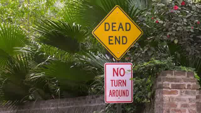 Turn Around Sign Stock Footage: Royalty-Free Video Clips - Storyblocks