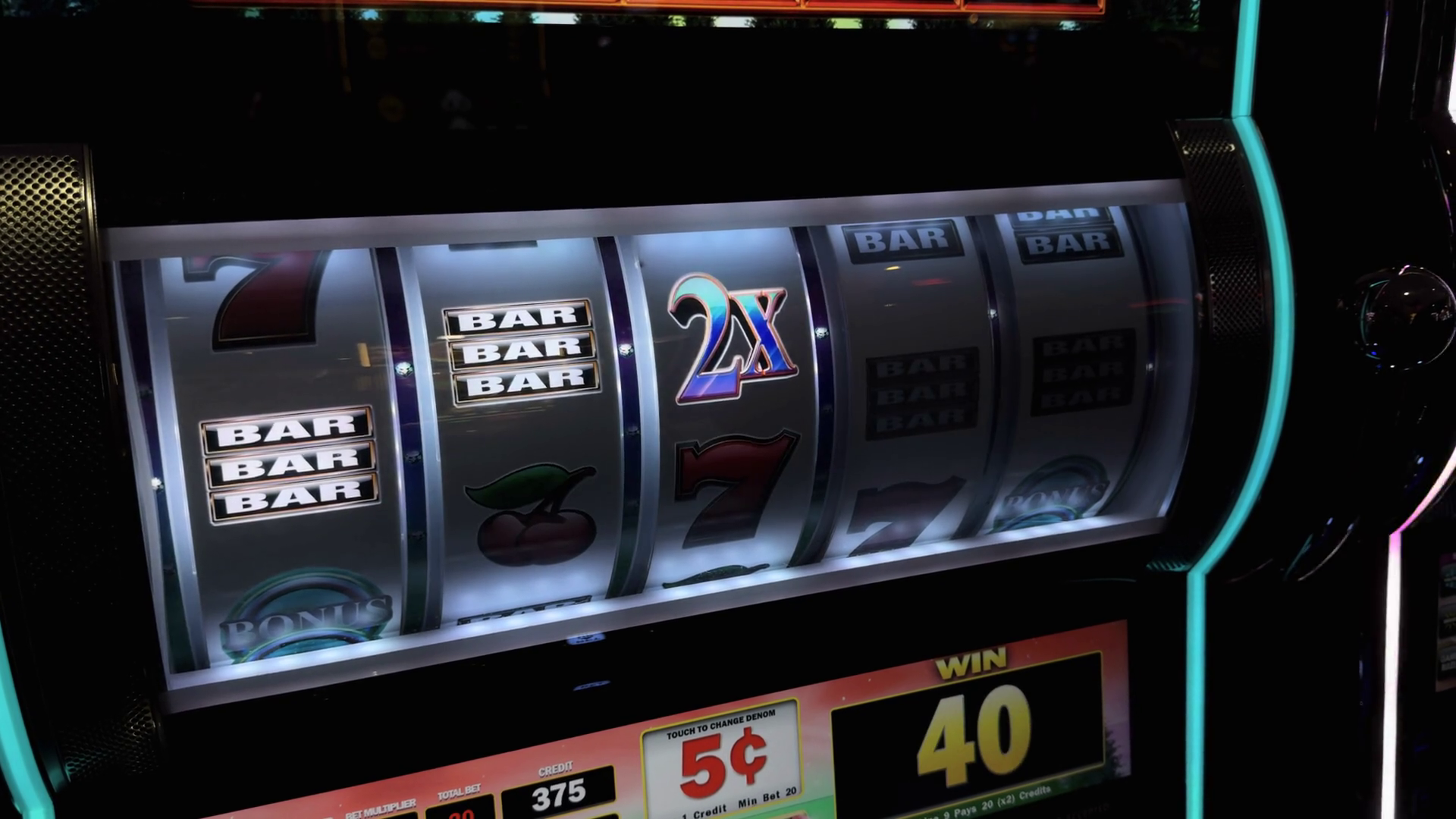 Digital Reels Slot Machine Game In Operation Stock Footage SBV ...