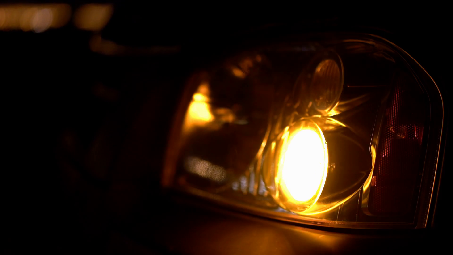 Flashing Headlight On Stranded Car In Stock Footage SBV314762699