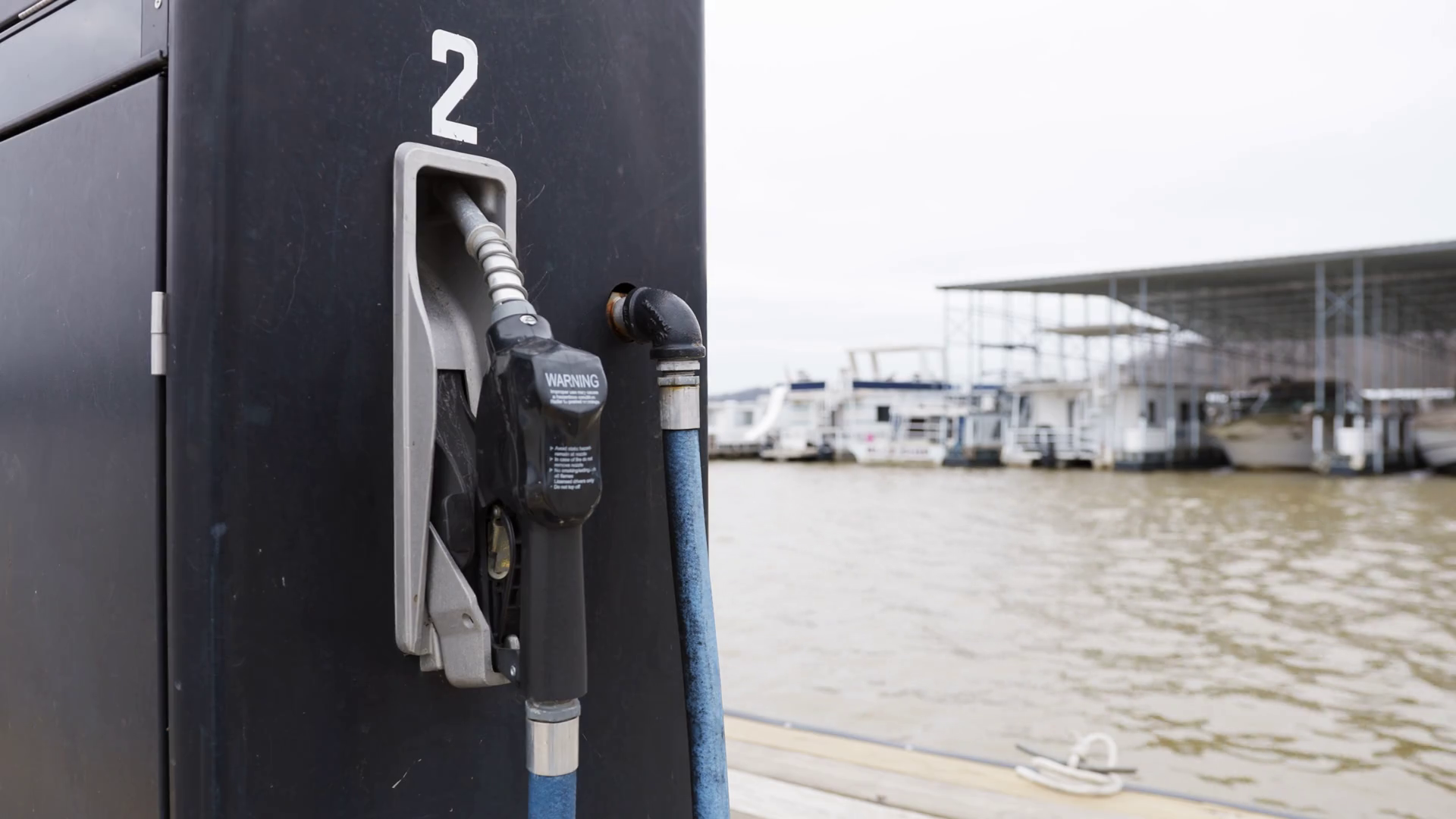 Gas Station At Boat Dock 4k Stock Footage SBV-347368811 - Storyblocks