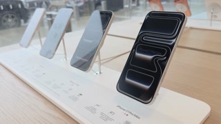 New models of iPhone on display 4k