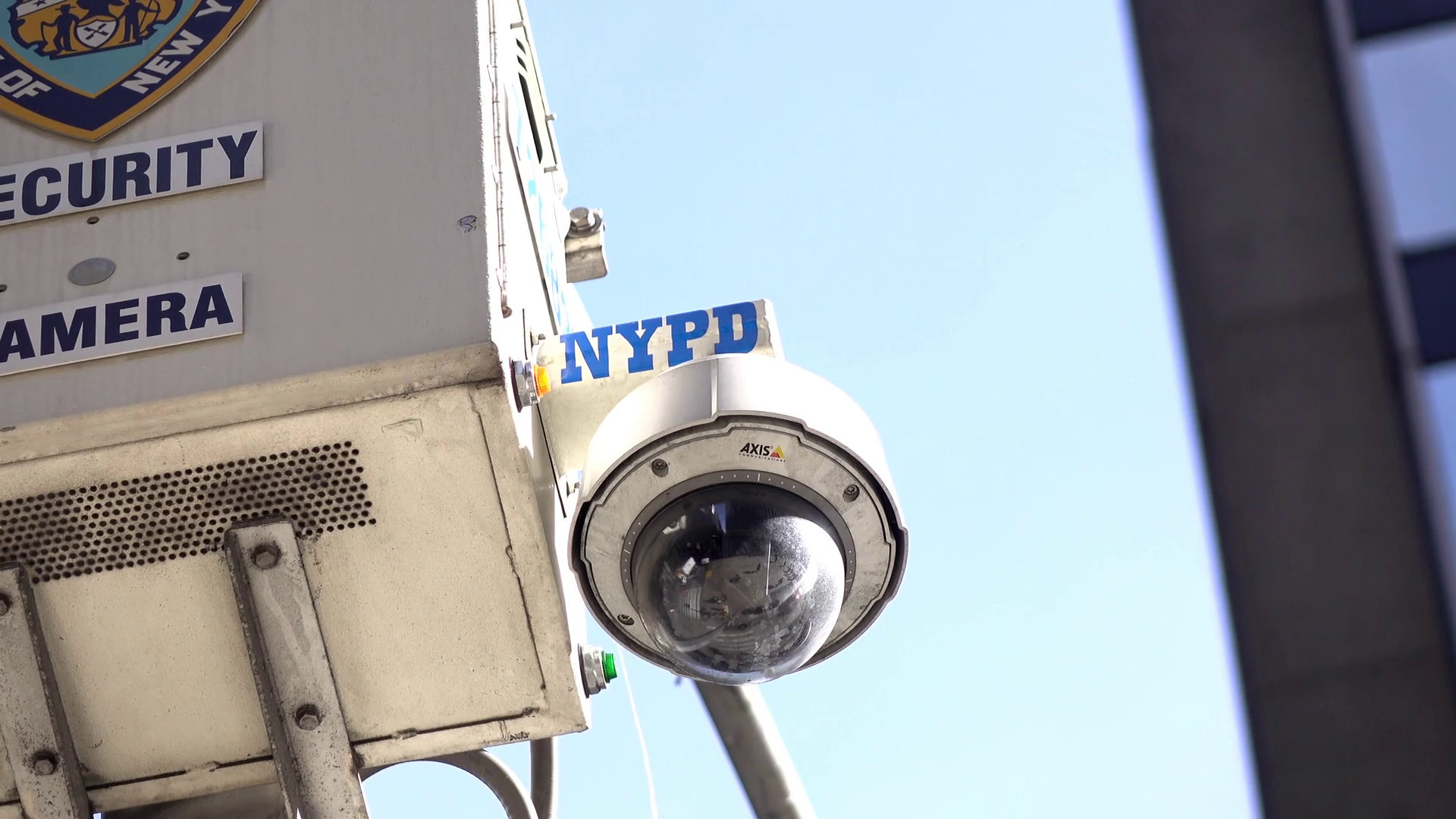 Nypd Security Camera System On City Streets 4 K Stock Video Footage 00