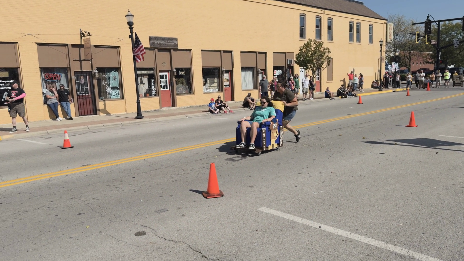 People Racing In Chair Races At Heritage Of Stock Footage SBV-351658460 ...